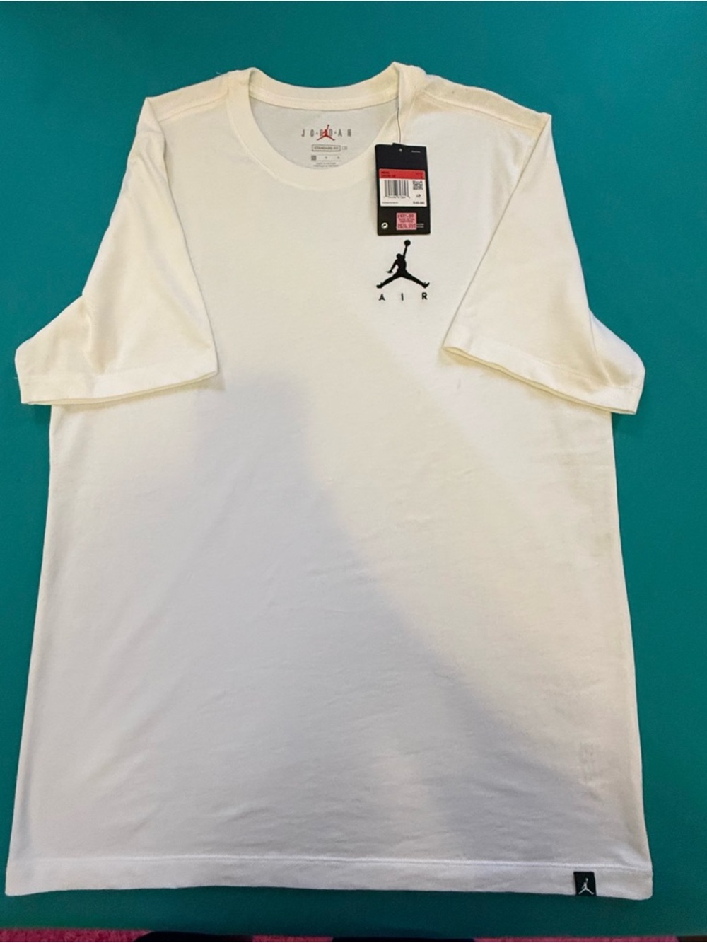 Jordan White Short-Sleeve Jumpman Logo Tee